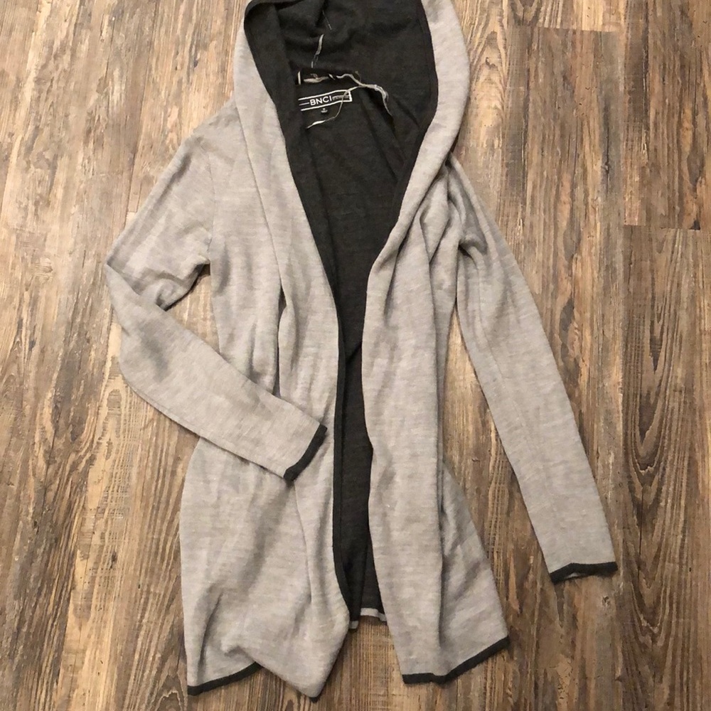 BNCI Hooded Wool Cardigan